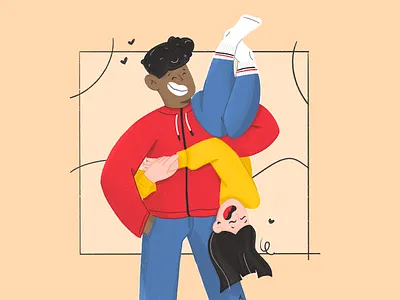 Sea of love ❤️ 2d character characterdesign couple design designart digital painting digital2d digitalart dribbblers dribbbleweeklywarmup flat illustration flatdesign illustraion illustration art inspiration love minimal procreate art valentines