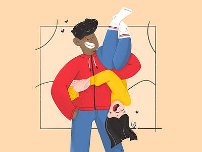 Sea of love ❤️ 2d character characterdesign couple design designart digital painting digital2d digitalart dribbblers dribbbleweeklywarmup flat illustration flatdesign illustraion illustration art inspiration love minimal procreate art valentines