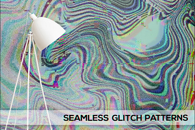 SEAMLESS GLITCH PATTERNS 90s acid green background cyberpunk design fuchsia futurism glitch grunge high resolution interference neon nostalgia seamless seamless pattern stripes style stylization surface design