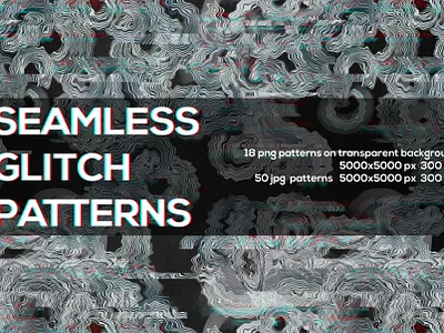 SEAMLESS GLITCH PATTERNS 90s acid green background cyberpunk design fuchsia futurism glitch grunge high resolution interference neon nostalgia psychedelic seamless seamless pattern stripes style stylization surface design