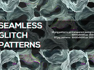 SEAMLESS GLITCH PATTERNS 90s acid green background cyberpunk design fuchsia futurism glitch grunge high resolution interference neon nostalgia psychedelic seamless seamless pattern stripes style stylization surface design