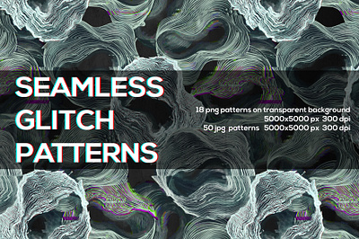SEAMLESS GLITCH PATTERNS 90s acid green background cyberpunk design fuchsia futurism glitch grunge high resolution interference neon nostalgia psychedelic seamless seamless pattern stripes style stylization surface design