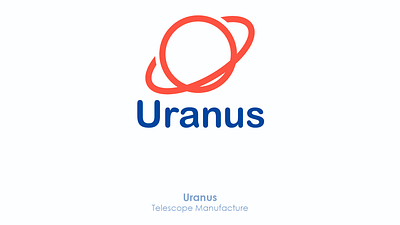 Uranus - Telescope Manufacture (Logo) adobe illustrator ayoub ayoub bennouna bennouna branding design flat graphic icon logo logo design minimalist logo planet planet design planet logo telescope uranus vector