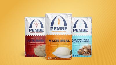 Pembe Flour Mills Packaging africa baking branding design flour kenya logo packaging serif fonts typography