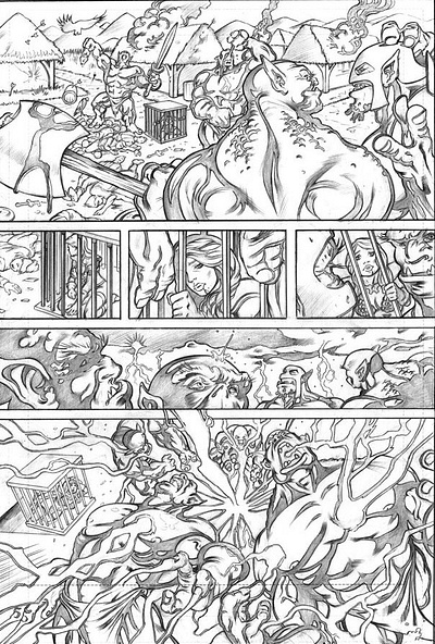 Thor&Red Sonja Comic Pages