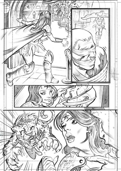 Wonder Woman Comic Pages colorist