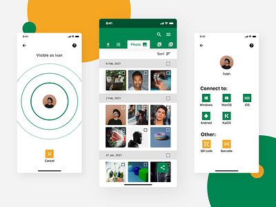 Sharing app app design sharing ui ux