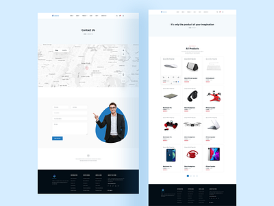Shopify E-commerce website Design _ Product & Contact Page clean design ecommerce electronics website eshop landing landing page minimal minimalism product sale shop shopify shopify landing pagee ui ui ux design ux web web design website
