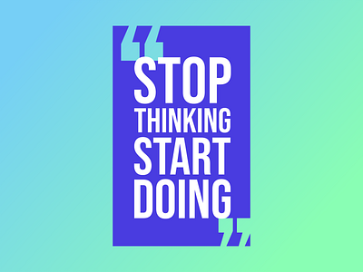 Stop Thinking Start Doing facebook fitness fitness logo health instagram linked in linkedin quote signal snapchat telegram twitter whatsapp