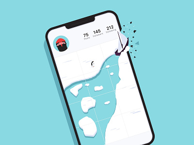Posting in Instagram berlin berlin freelance breaking challenge digitalart ice illustration illustration art instagram metaphor sailor vector vectorart vectorartwork