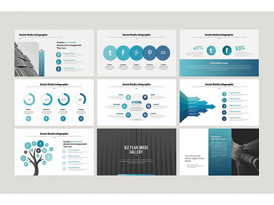 Business Plan Infographic PowerPoint marketing plan