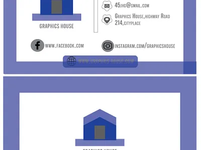 graphics house bebas regular b card business card design