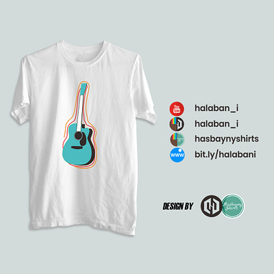 T shirt design Guitar art app branding design icon logo t shirt t shirt text logo typography ui ux vector