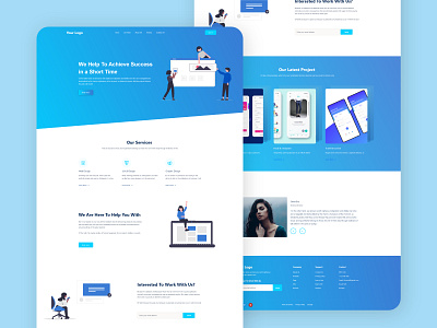 Agency Landing Page adobe xd agency page adobe xd templates agency agency homepage agency landing page agency ui agency web template agency web theme landing page landing page for agency ui ui design web templates web theme web theme design