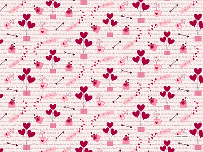 valentine's day illustration pattern art pattern design print design printdesigner surface design surface pattern surfacepatterndesigner textile design textile pattern