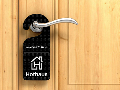 Hothaus Property Ltd | Door Hanger brand branding design designer graphic hand lettering icon iconography identity illustration logotype logotypes monogram sketching typography vector wordmark