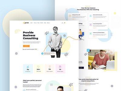 Business Motivation website design agency business website corporate creative agency illustration landing page theme ui ux website