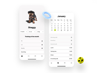 Shaggy animal app design dog dribbble hello dribbble light mobile mobile app mobile app design shaggy ux ux design