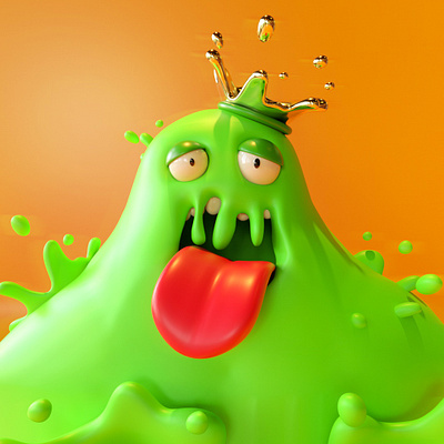 MONSTER King 3d art cinema4d crown design illustration king love monster