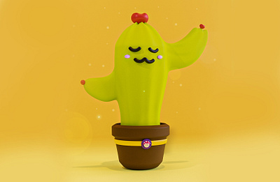 Cactus Love 3d animation art branding cactus cinema4d design illustration logo love vector