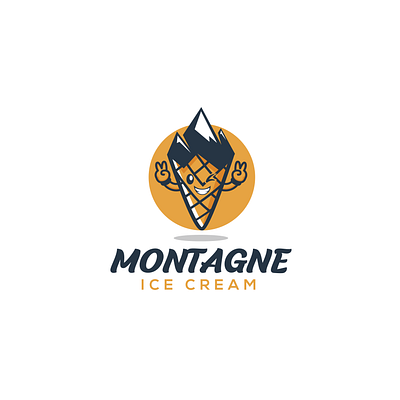 ice crime montagne animal art branding creative design creative logo creativity design designs graphic design happiness happy happy client ice cream icecream icon illustration logo logo design montagne vector