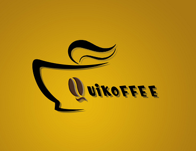 quiKoffee cafe coffee logo