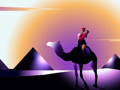 DESERT EXPRESS 2d adobe illustrator adobe photoshop africa art artwork character colors design egypt flat grain illustration illustrator art noise simple simple logo typogaphy ux vector