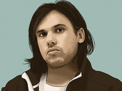 Orelsan, french rapper digital art digital painting illustration music orelsan portrait rap