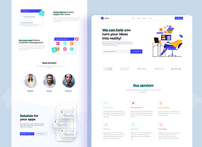 Digital Agency Landing Page Design agency website clean ui design digital agency landing page minimal start up ui design uiuxdesign web design