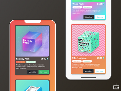 Shop Item Mockup - Gamebot app design illustration ui ux vector web website