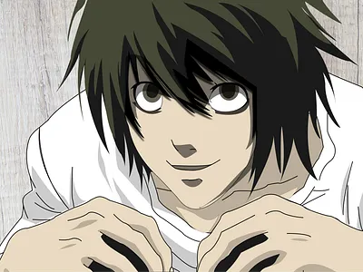Death note animation anime cartoon cartoon character cartoon illustration death note design illustration