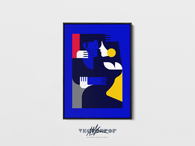 Mr. Magnetik "Linked" — VectorPop Limited Art Prints design flat graphicdesign illustration limited edition minimal poster poster art poster design posters print