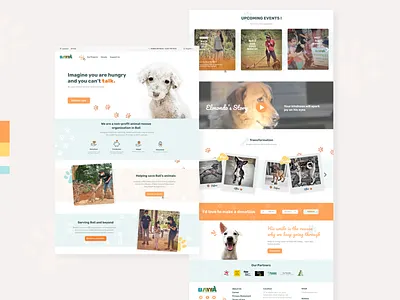Animal Organization - BAWA Website redesign animals charity donate donation nonprofit volunteers