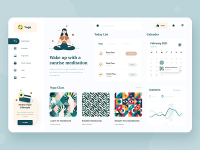 🧘‍♀️ Yoga Dashboard Scheduling 🧘‍♀️ dashboard dashboard ui design illustration interface task dashboard ui uiux user interface ux yoga yoga dashboard yoga pose yoga sports