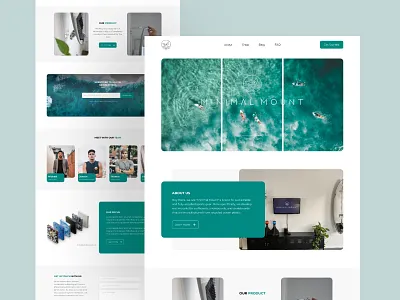 Minimal Mount - Web Concept clean design clean website design design inspiration design of the day landing page minimalist surf ui design ui ux ui ux web website concept website design