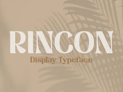 Rincon Font beach branding font display serif display type display typeface font fonts logo logotype modern modern font modern serif serif serif font serif font family serif fonts serif logo serif typeface tropical typography