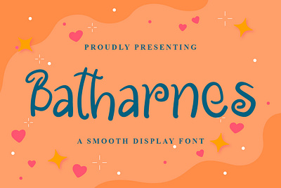 Batharnes Font branding design display font font design graphicdesign handlettering handwritten font logo unique