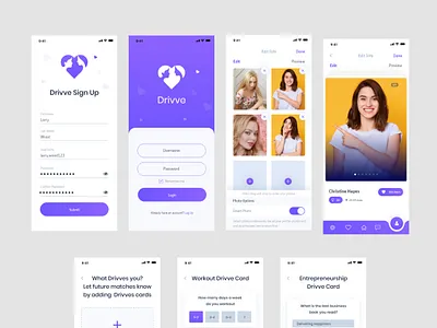 Dating App UI app design appui clean creative datingapp design modern