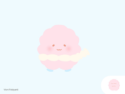 2nd Mascot Design Concept - Kurimu Pafu aesthetic aesthetic tones bakery branding cute design illustration japanese japanese style kawaii mascot pastel pastel colors simple design sketchapp