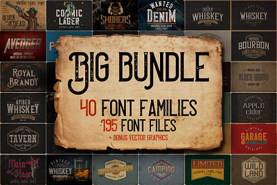 Vintage Fonts Bundle best fonts design display fonts download fonts font font design fonts fonts bundle graphic design lettering logo fonts retro font retro fonts typeface typefaces typography vintage vintage font vintage fonts vintage typography