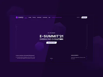 E-Summit 2021 branding branding design desktop illustraion logo ui web design website website design