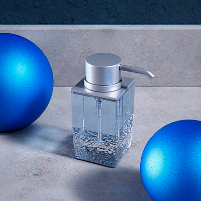 Gel alcohol 3d cinema4d pixel