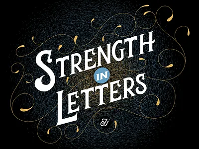 Strength in Letters australia bespoke type design hand lettering illustration lettering typography typography art
