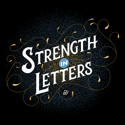 Strength in Letters australia bespoke type design hand lettering illustration lettering typography typography art