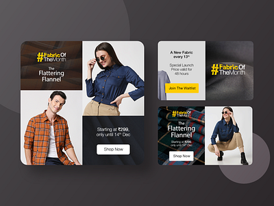 Box Banner Design banner banner ad banner design cloth creative design fashion graphic design homepage interface minimal photoshop uiux web web design xd