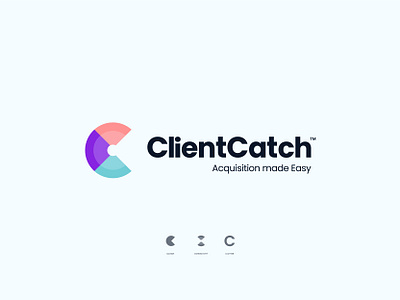 Client Catch: Logo concept app icon b2b b2c c2b c2c saas ai iot app bank branding c letter client connection digital marketing finance financial identity designer lead generation leads logo logo design logomark logotype marketing agency startup logo ui design