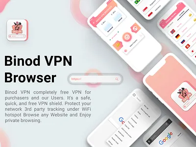 Binod VPN Browser UI || VPN Concept vpn vpn app