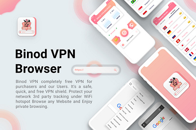 Binod VPN Browser UI || VPN Concept vpn vpn app