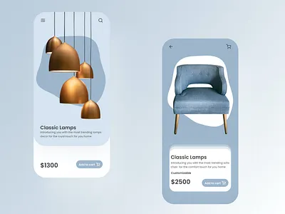 Furniture store App UI android app experience design figmadesign interaction interfacedesign ui uidesign userinterface