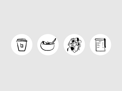 Bächle - Instagram Iconset coffeeshop digitalart highlight icon design icon set iconography illustration instagram specialty coffee vector